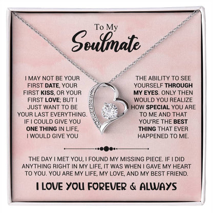 To My Soulmate - You're The Best Thing That Ever Happened To Me - Forever Love Necklace - Personalize Memories