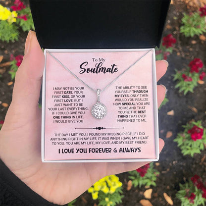 To My Soulmate - You're The Best Thing That Ever Happened To Me - Eternal Hope Necklace - Personalize Memories