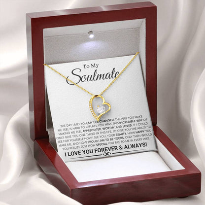 To My Soulmate - The Day I Met You - Forever Love Necklace Gift for Her - Personalize Memories