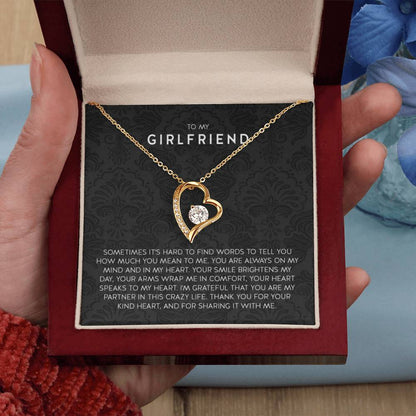 Gift for Girlfriend Necklace - Romantic Jewelry for Valentine’s Day, Birthday & Special Relationship Moments - Forever Love Necklace - Personalize Memories