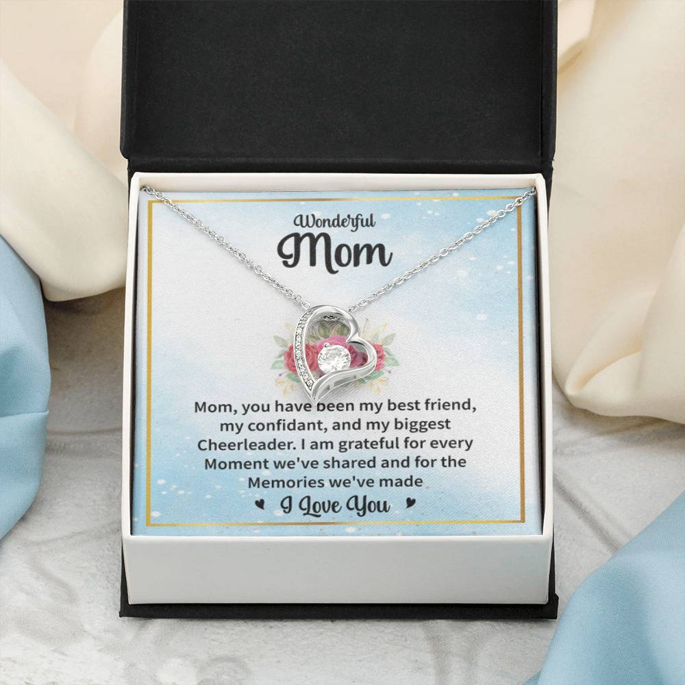 Gift for Wonderful Mom - Forever Love Necklace - Personalize Memories