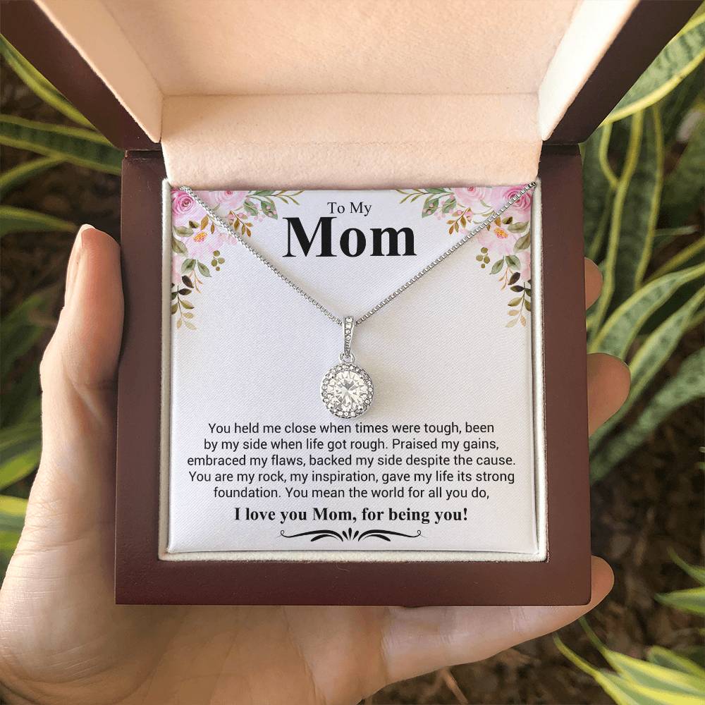 Gift for Mom - I Love You Mom - Eternal Hope Necklace - Personalize Memories