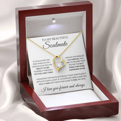 Gift for Soulmate - Feel My Love - Forever Love Necklace - Personalize Memories
