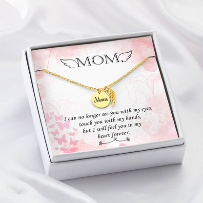 Personalized Memorial Necklace - Remembrance Necklace for Mom - In Loving Memory Gift