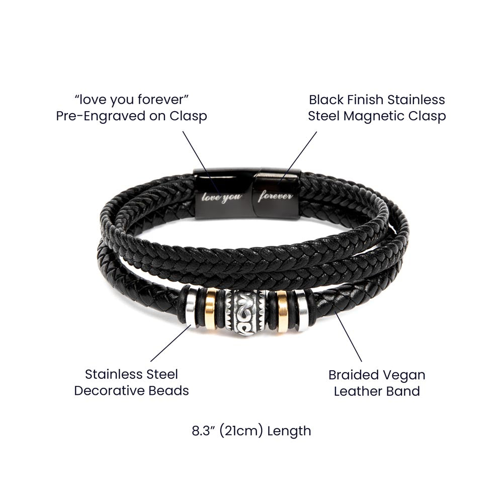 Dad - You're the anchor that steadies my ship - Gift for Dad - Love You Forever Bracelet - Personalize Memories