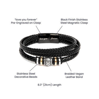 Dad - You're the anchor that steadies my ship - Gift for Dad - Love You Forever Bracelet - Personalize Memories