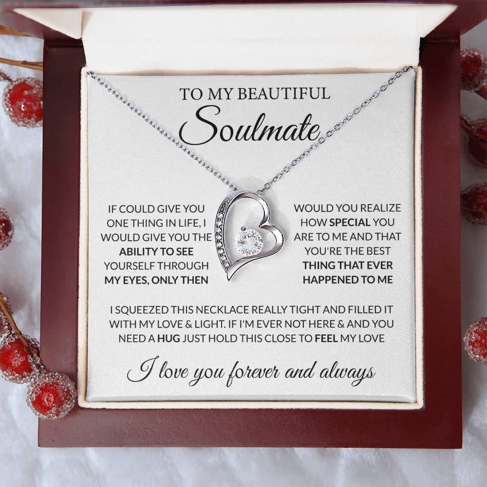 Gift for Soulmate - Feel My Love - Forever Love Necklace - Personalize Memories