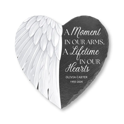 Personalized Memorial Stone - Sympathy Gifts for Loss of Loved One - Memorial Heart Stone
