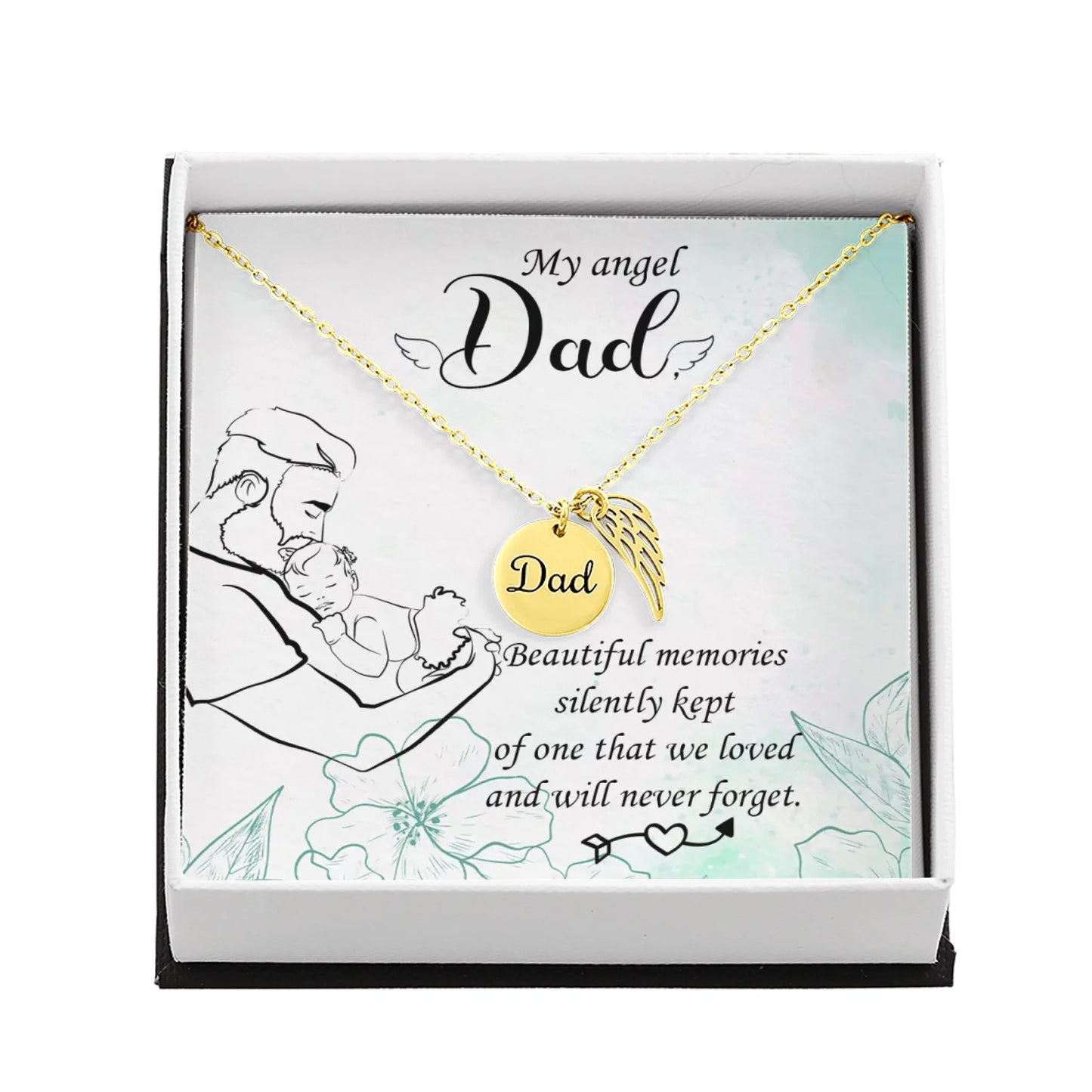 Dad Remembrance Gold Amazon