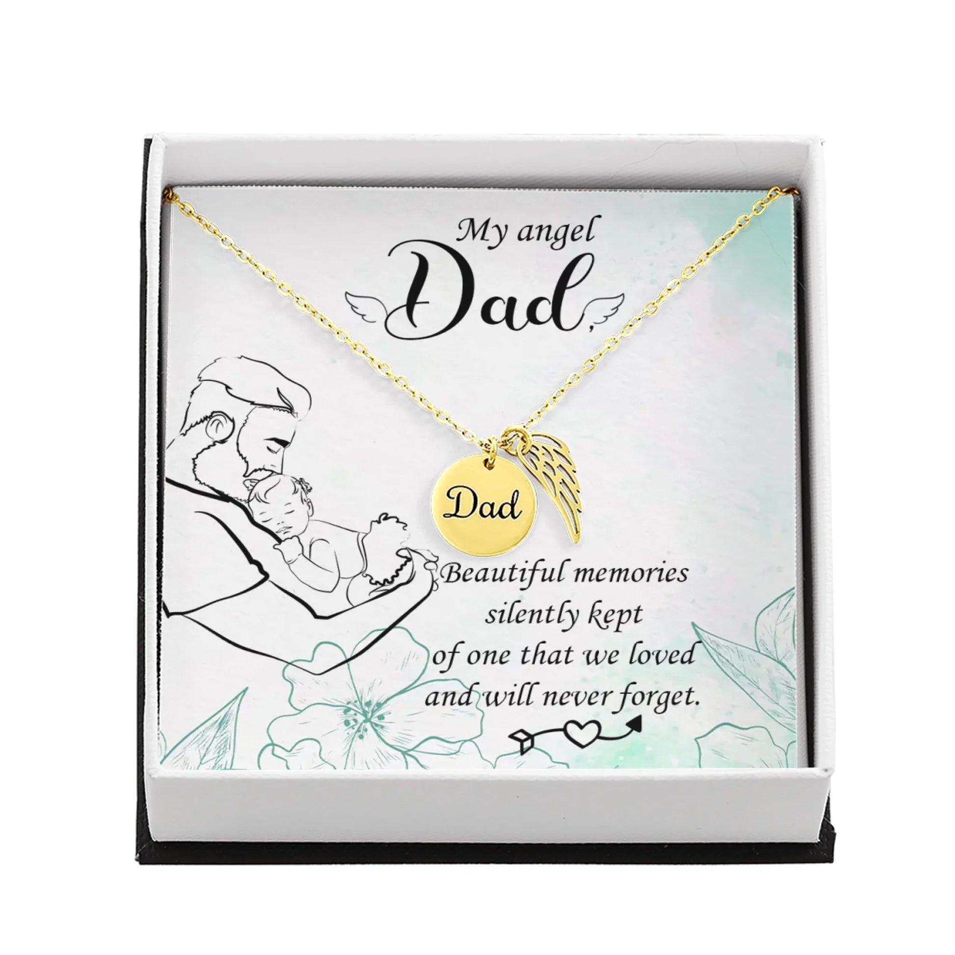 Dad Remembrance Gold Amazon