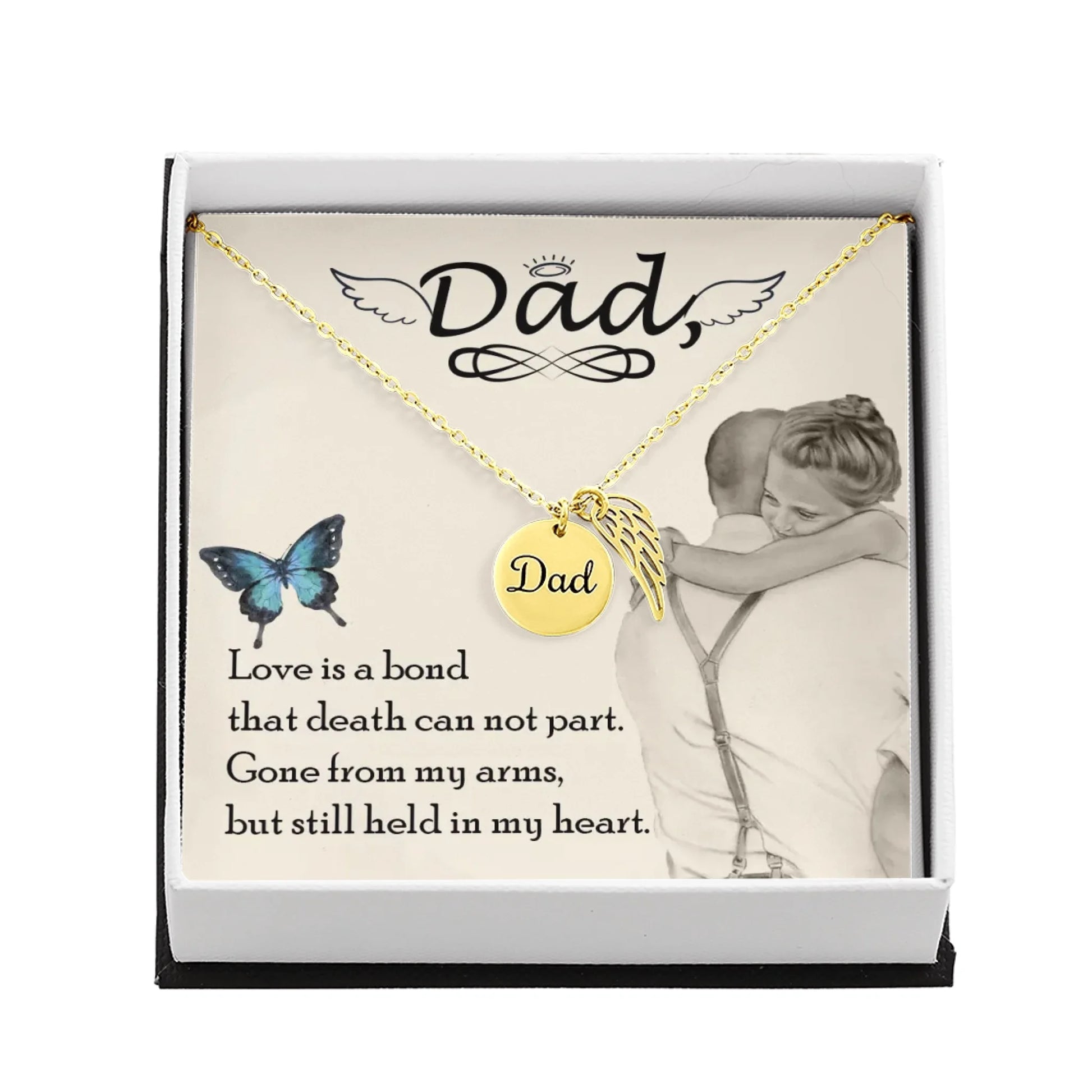 Dad Remembrance Gold Amazon