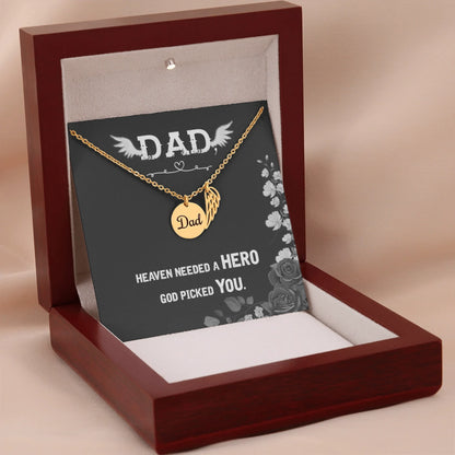 Dad Remembrance Gold w Wood Box 3