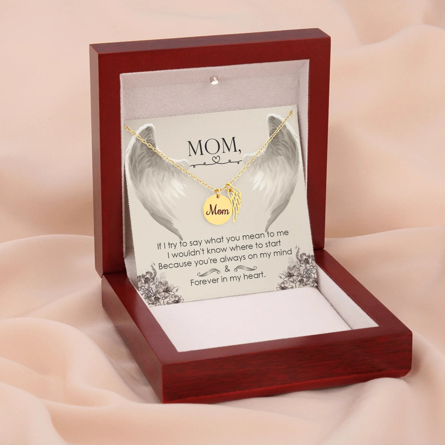 Personalized Memorial Necklace - Loss of Mother Gift - In Loving Memory Gift - Personalize Memories