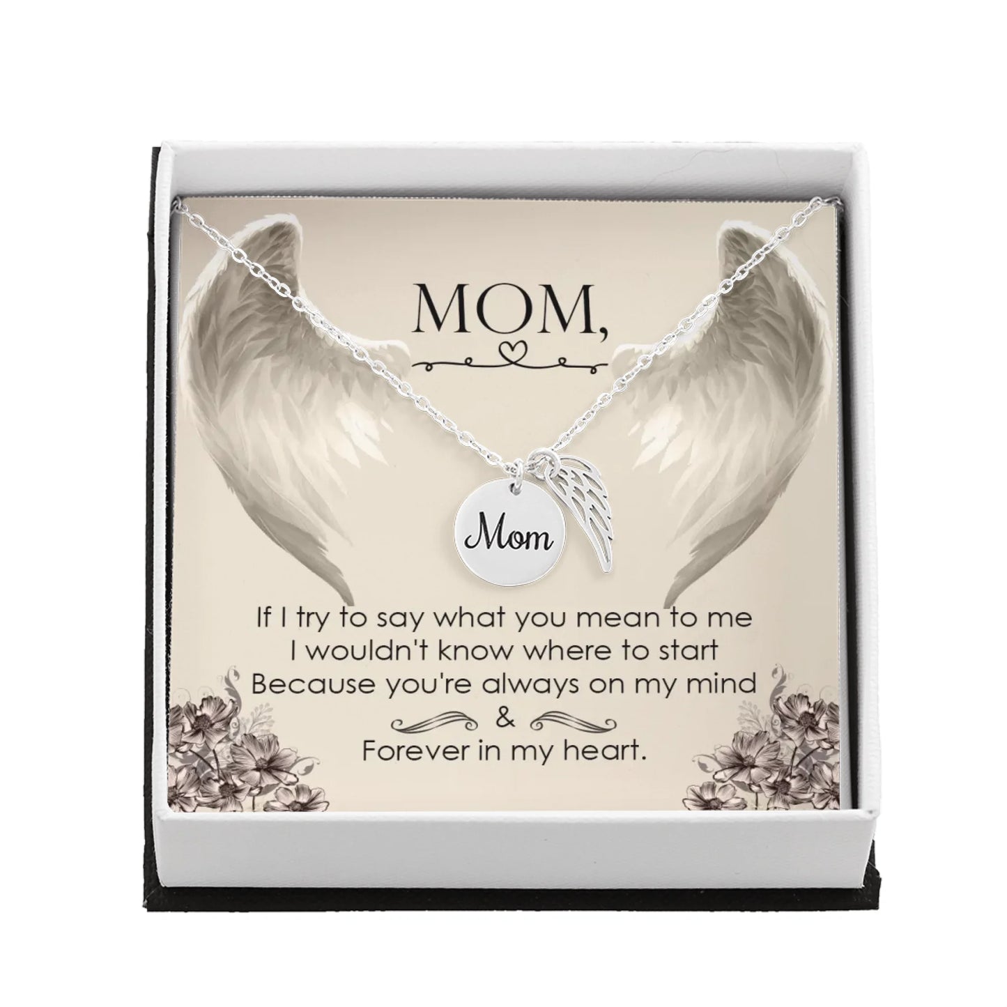 Personalized Memorial Necklace - Loss of Mother Gift - In Loving Memory Gift - Personalize Memories