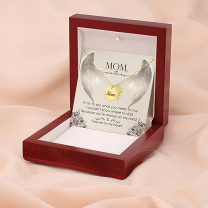 Personalized Memorial Necklace - Loss of Mother Gift - In Loving Memory Gift - Personalize Memories