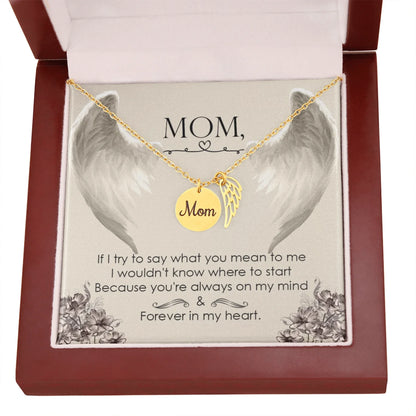 Personalized Memorial Necklace - Loss of Mother Gift - In Loving Memory Gift - Personalize Memories