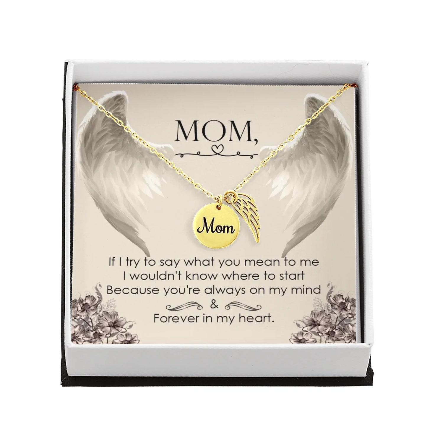 Personalized Memorial Necklace - Loss of Mother Gift - In Loving Memory Gift - Personalize Memories
