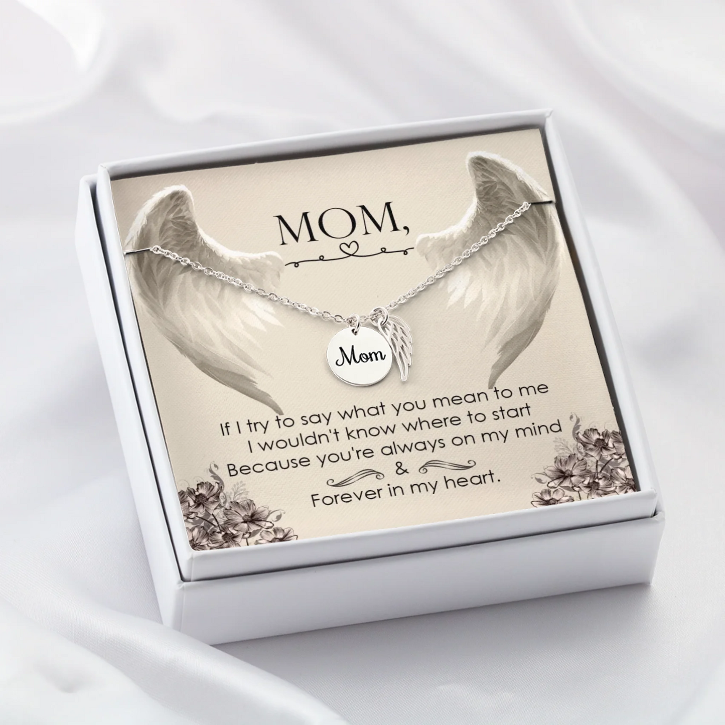 Personalized Memorial Necklace - Loss of Mother Gift - In Loving Memory Gift - Personalize Memories