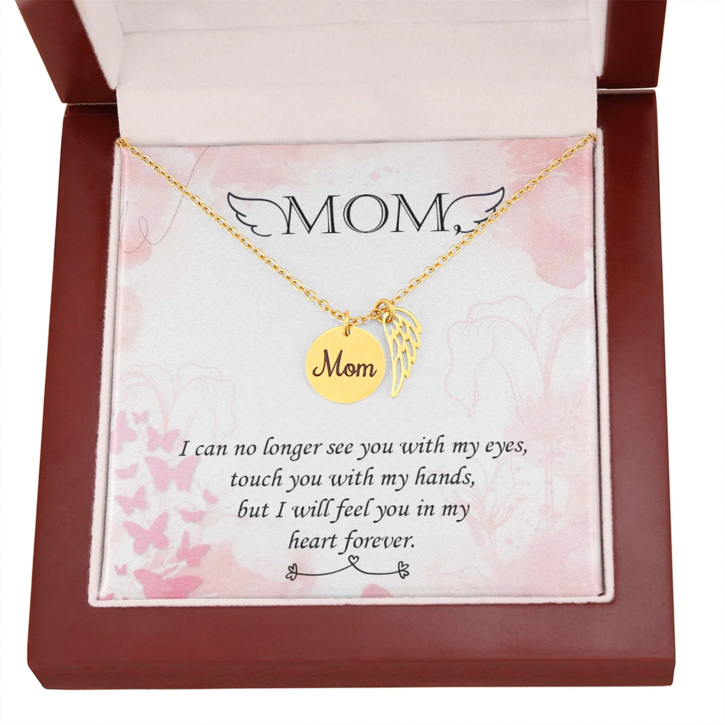 Personalized Memorial Necklace - Remembrance Necklace for Mom - In Loving Memory Gift - Personalize Memories