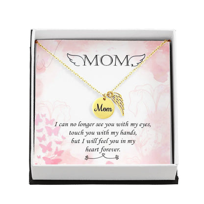 Personalized Memorial Necklace - Remembrance Necklace for Mom - In Loving Memory Gift - Personalize Memories