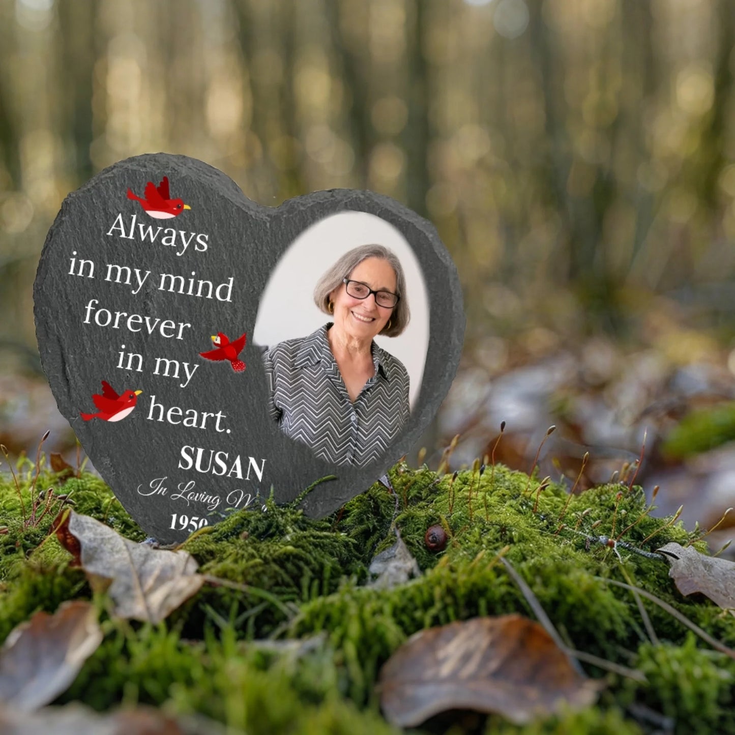 Always In My Mind Forever In My Heart - Personalized Memorial Stone Gift - Personalize Memories