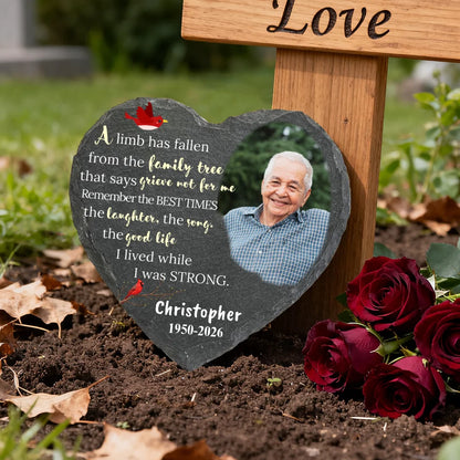 Personalized Memorial Photo Stone - Sympathy Gifts for Loss of Loved One - In Loving Memory Gift
