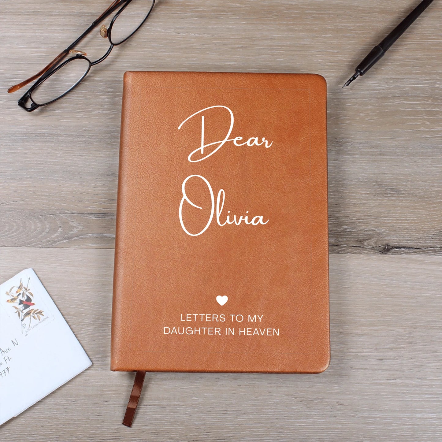 Loss of Daughter Memorial Journal - Letters To My Daughter - Personalized Journal - Personalize Memories