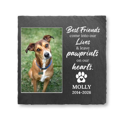 Pet Memorial Square Stone - Remembrance Stone for Memorial Garden - Pet Remembrance Gift