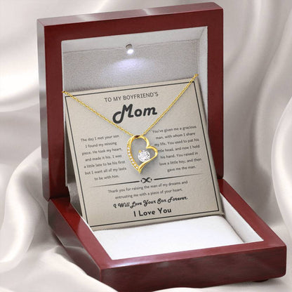 To My Boyfriend's Mom - The day I met your son I found my missing piece - Forever Love Necklace - Best Gift for Bf Mom - Personalize Memories