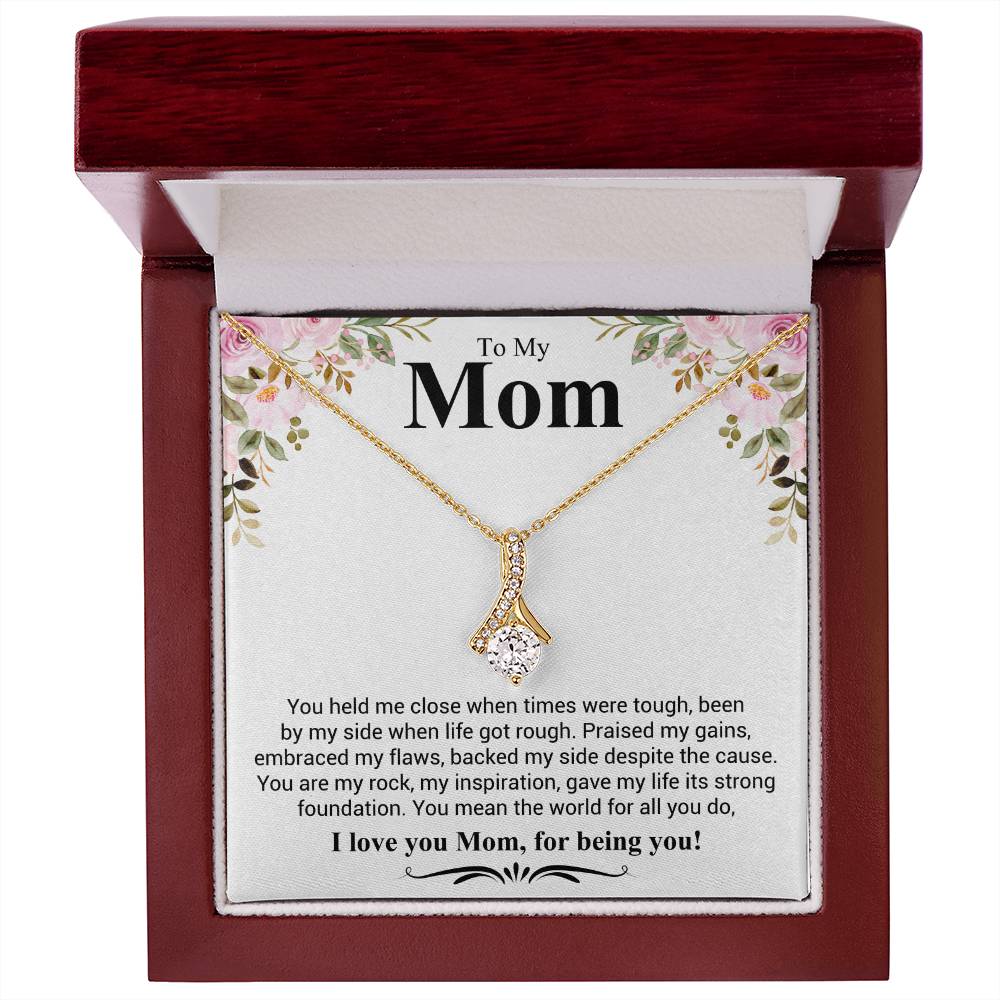 Gift for Mom - I Love You Mom - Alluring Beauty Necklace - Personalize Memories