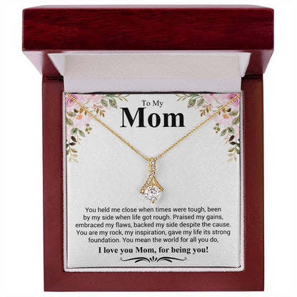 Gift for Mom - I Love You Mom - Alluring Beauty Necklace - Personalize Memories