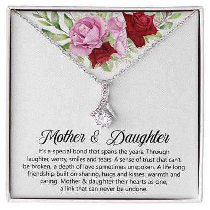Mother & Daughter Gift - It's a Special Bond That Spans The Years - Alluring Beauty Necklace - Personalize Memories
