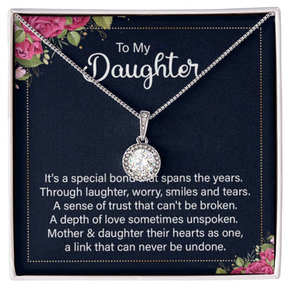 To My Daughter Necklace – Holiday Gift for Daughter Graduation – Eternal Hope Necklace - Personalize Memories