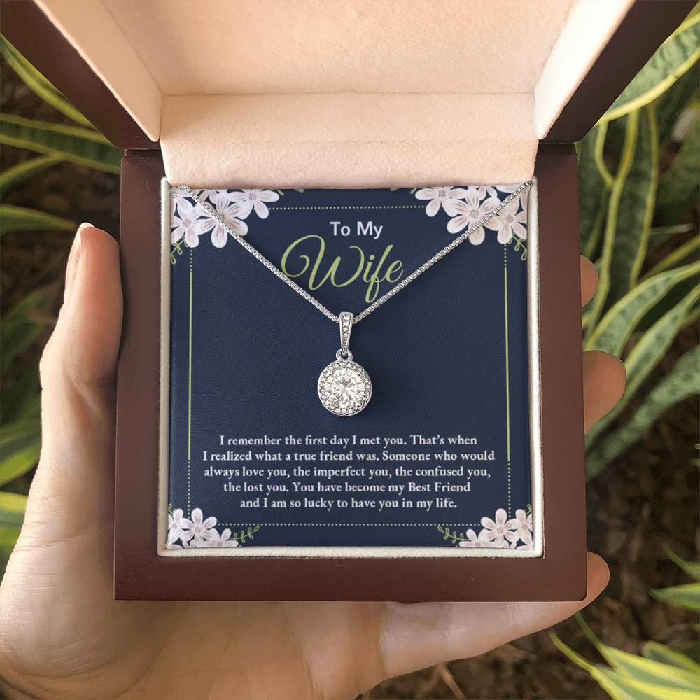 To My Wife Necklace - Thoughtful Gift from Husband to Wife - Eternal Hope Necklace - Personalize Memories