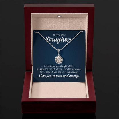 To My Daughter Necklace – Daughter Christmas Graduation Jewelry Gift – Eternal Hope Necklace - Personalize Memories
