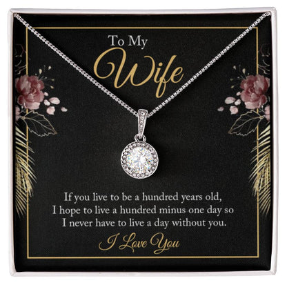 Anniversary Gift for Wife from Husband - Sweet Romantic Jewelry for Valentine’s Day - Eternal Hope Necklace - Personalize Memories