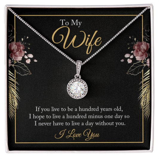 Anniversary Gift for Wife from Husband - Sweet Romantic Jewelry for Valentine’s Day - Eternal Hope Necklace - Personalize Memories