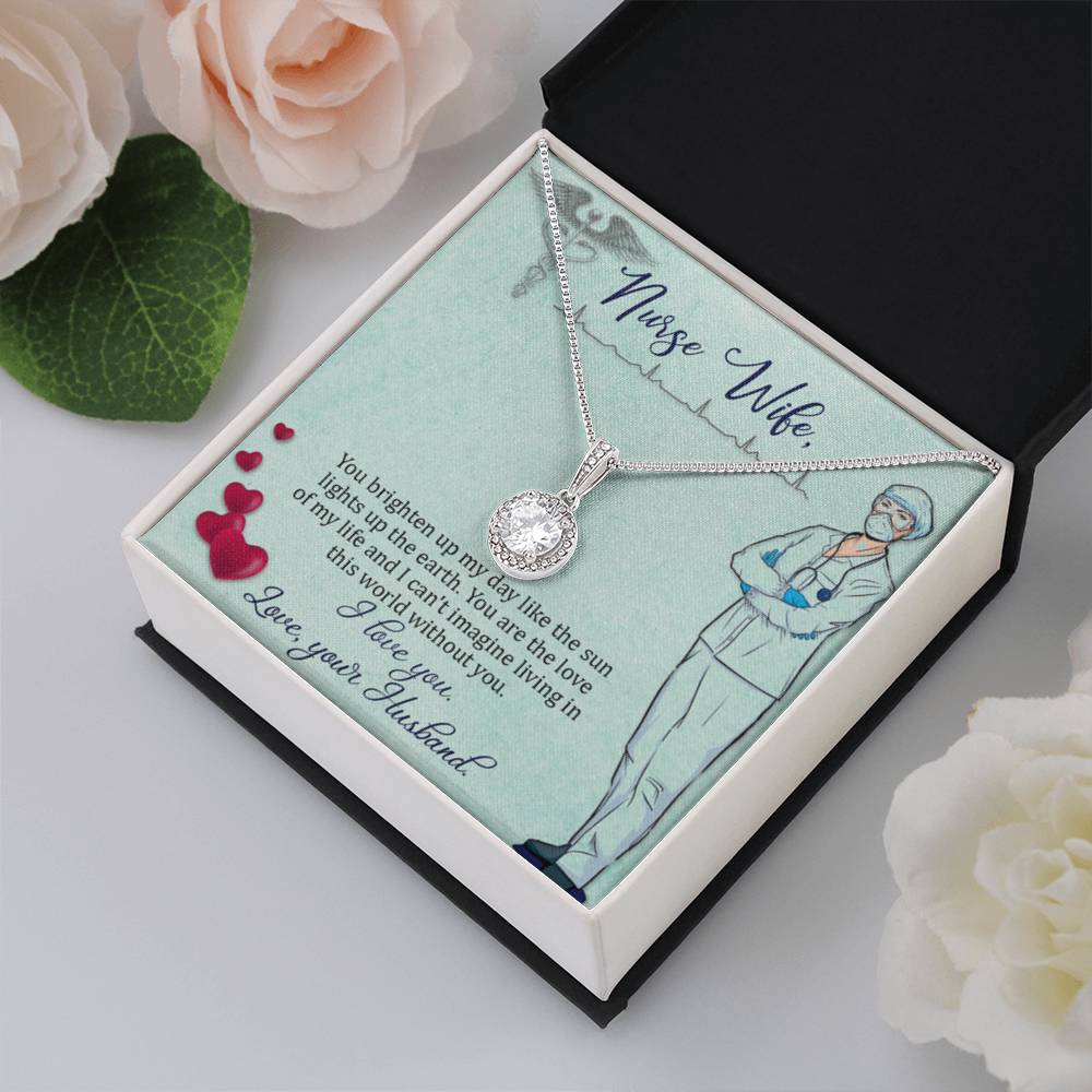 Nurse Wife Present - Eternal Hope Necklace - Gift for Wife from Husband - Personalize Memories