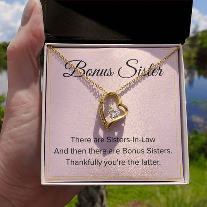 Bonus Sister Necklace Gift - Forever Love Necklace - Personalize Memories