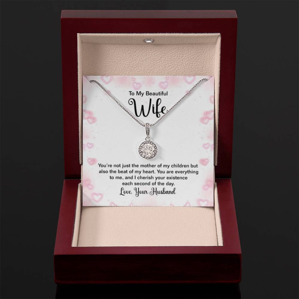 Heartfelt Wife Jewelry - Love Gift from Husband for Birthday, Anniversary & Valentine’s Day - Eternal Hope Necklace - Personalize Memories