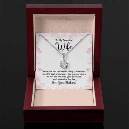 Heartfelt Wife Jewelry - Love Gift from Husband for Birthday, Anniversary & Valentine’s Day - Eternal Hope Necklace - Personalize Memories