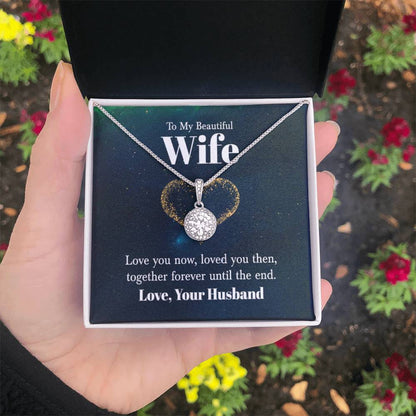 To My Wife Necklace - Beautiful Wife Gift from Husband for Birthday, Anniversary & Valentine’s Day - Eternal Hope Necklace - Personalize Memories