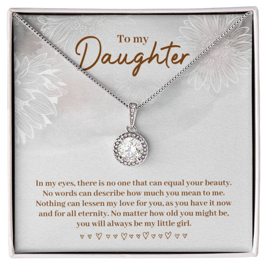 To My Daughter Necklace – Birthday & Graduation Jewelry for Her – Eternal Hope Necklace