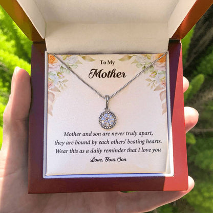 Mother and Son are Never Truly Apart- Eternal Hope Necklace - Sentimental Gift for Mom from Son