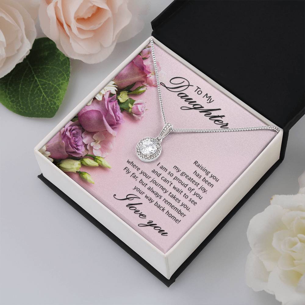 To My Daughter Necklace – Birthday & Graduation Gift Jewelry – Eternal Hope Necklace - Personalize Memories