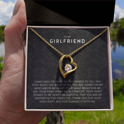 Gift for Girlfriend Necklace - Romantic Jewelry for Valentine’s Day, Birthday & Special Relationship Moments - Forever Love Necklace - Personalize Memories