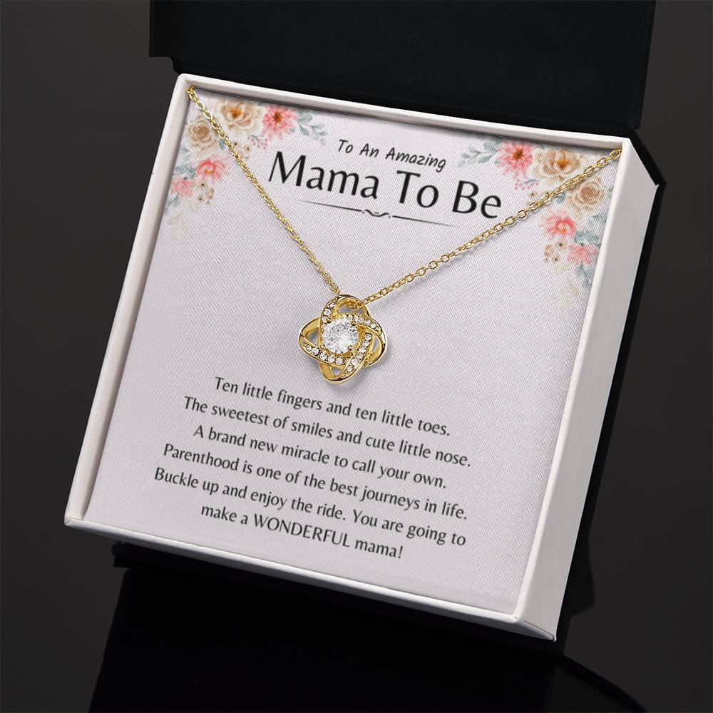 To An Amazing Mama To Be - You're going to make a wonderful mama - Love Knot Necklace - Sentimental Gift for New Mom - Personalize Memories