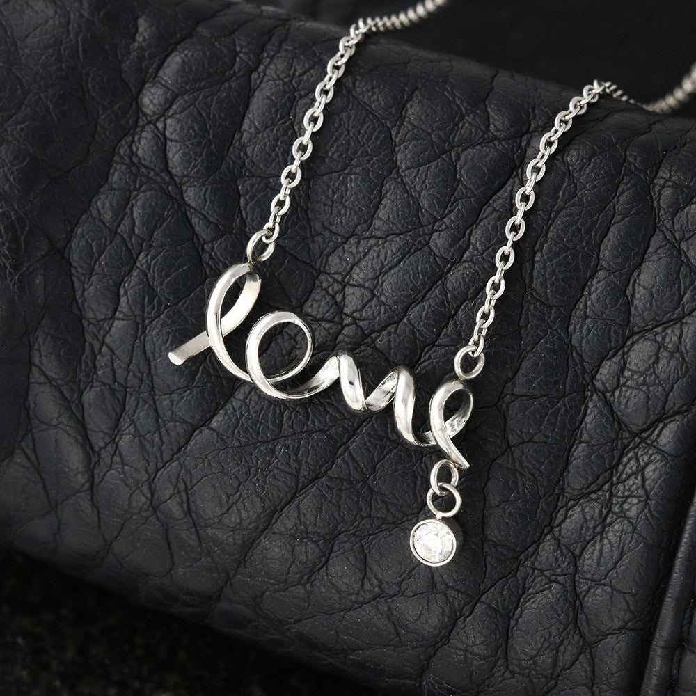 To My Mom - You're The Most Caring and Loving Person I Know - Scripted Love Necklace - Happy Mother's Day Gift - Personalize Memories