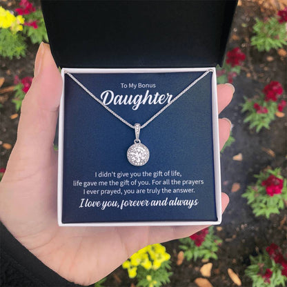 To My Daughter Necklace – Daughter Christmas Graduation Jewelry Gift – Eternal Hope Necklace - Personalize Memories