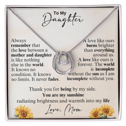 Holiday Gift for Daughter Graduation from Mom – Lucky In Love Necklace - Personalize Memories